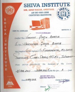 VANSHJOT SINGH BHATIA