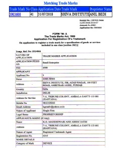 Trade Mark Shiva Institute